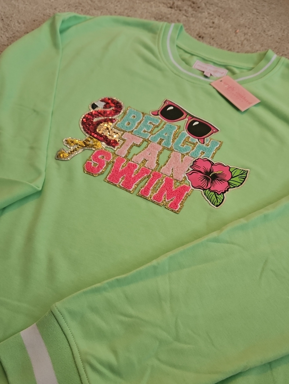 Simply Southern Varsity Crewneck XL - Picture 2 of 5